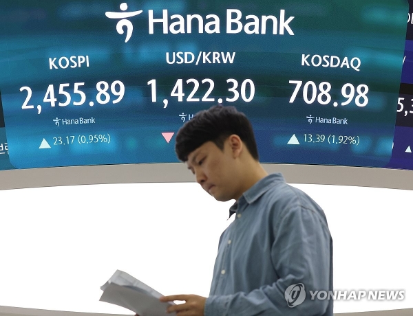 코스피, 2450선 상승 마감...한화오션 5거래일 연속 상승 랠리